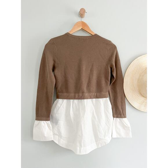 Club Monaco | Berdine Sweater | "Fox" Tan and white | Sz XS | NWT - Picture 8 of 8